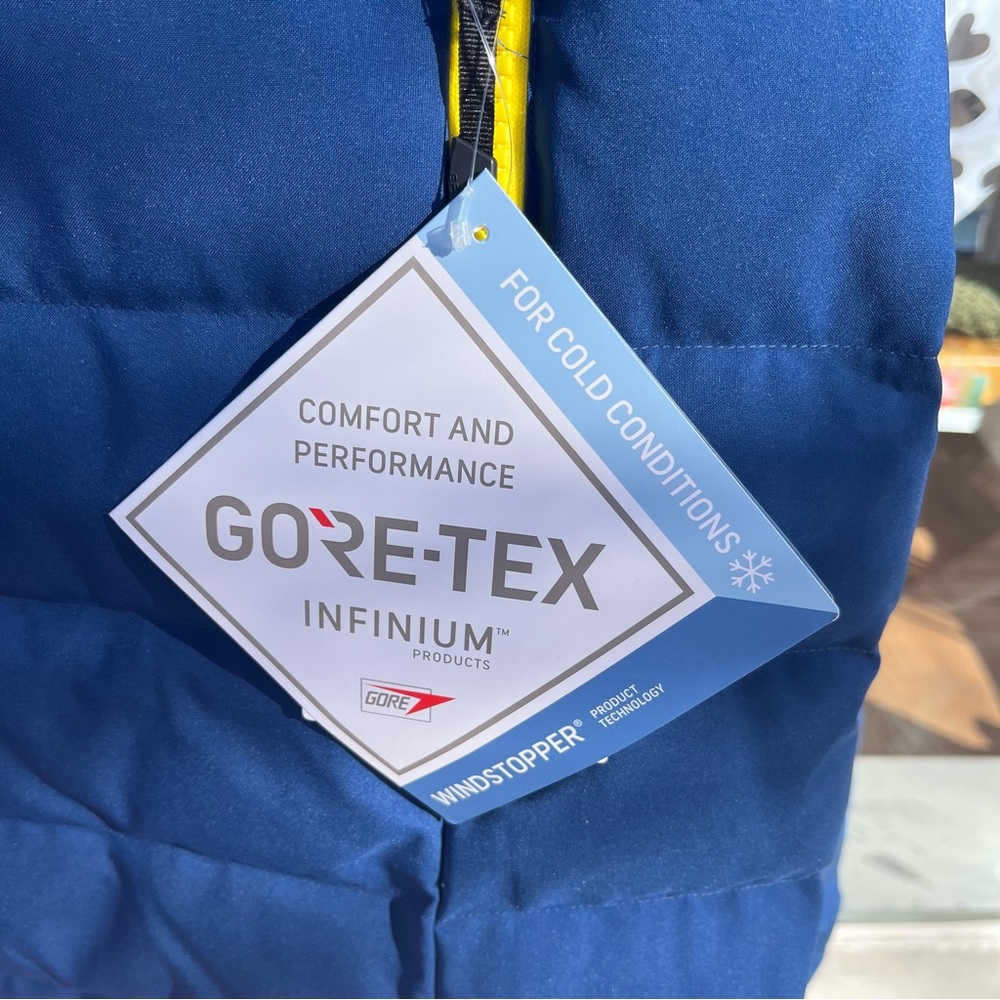 US Ski Team Spyder Rocket GoreTex Infinium Down Jacket Snow Camo Medical Rare  L - Picture 5 of 15